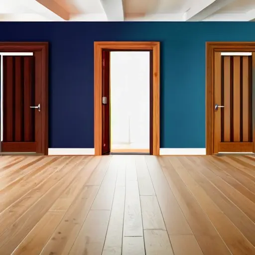 Двери под деревянный пол: какие оттенки подходят для разных интерьеров