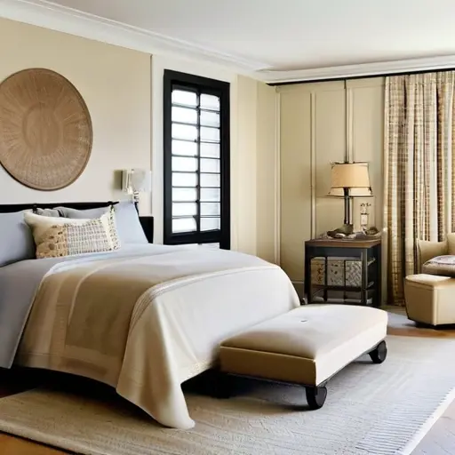 Дизайн интерьера спальни в светлых природных оттенках: как подобрать текстиль