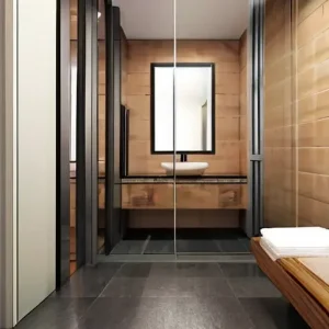 Дизайн интерьера ванной комнаты с душевой перегородкой: как визуально расширить помещение