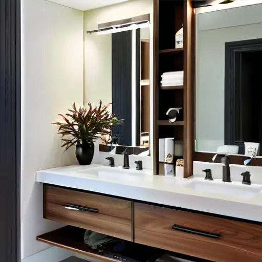 Дизайн интерьера ванной комнаты без лишних открытых полок: как сохранить аккуратность Дизайн интерьера ванной комнаты без лишних открытых полок: как сохранить аккуратность