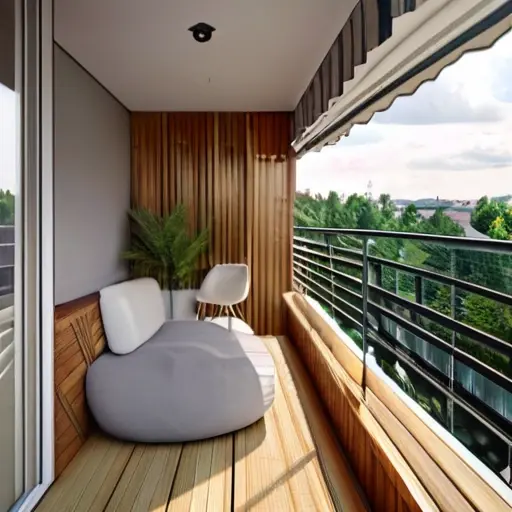 Дизайн интерьера балкона с местом для хранения: как сохранить ощущение простора