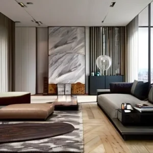 Строительные материалы для гостиной с высокой ежедневной нагрузкой