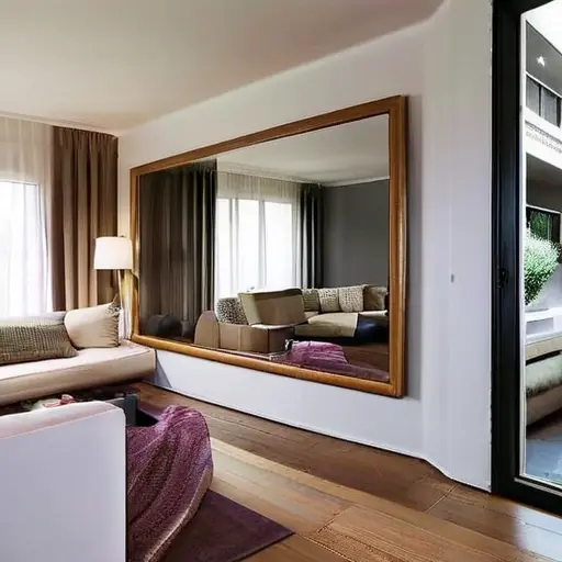 Дизайн интерьера квартиры с крупным зеркалом в гостиной: как использовать отражения с пользой