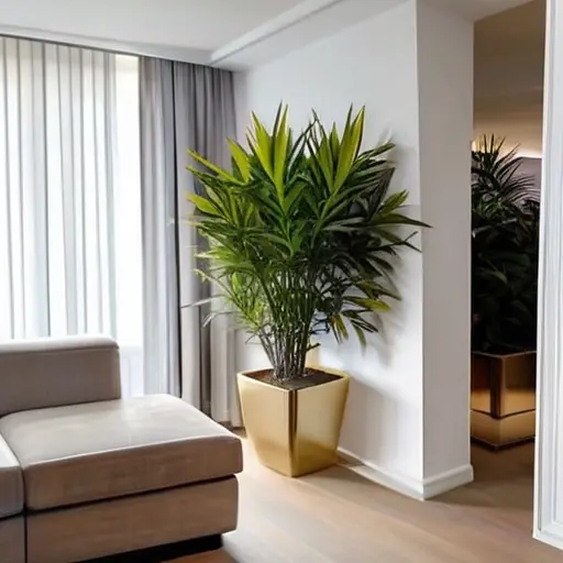 Дизайн интерьера квартиры с искусственными растениями: где они смотрятся уместно